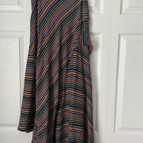 Anthropologie MAEVE Ruffle striped midi skirt - Picture 6 of 9